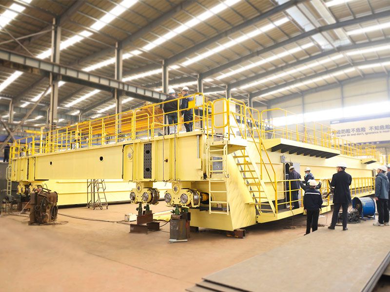 捷報(bào)頻傳！河南礦山承制梅鋼160噸冶金鑄造橋式起重機(jī)通過**A檢！